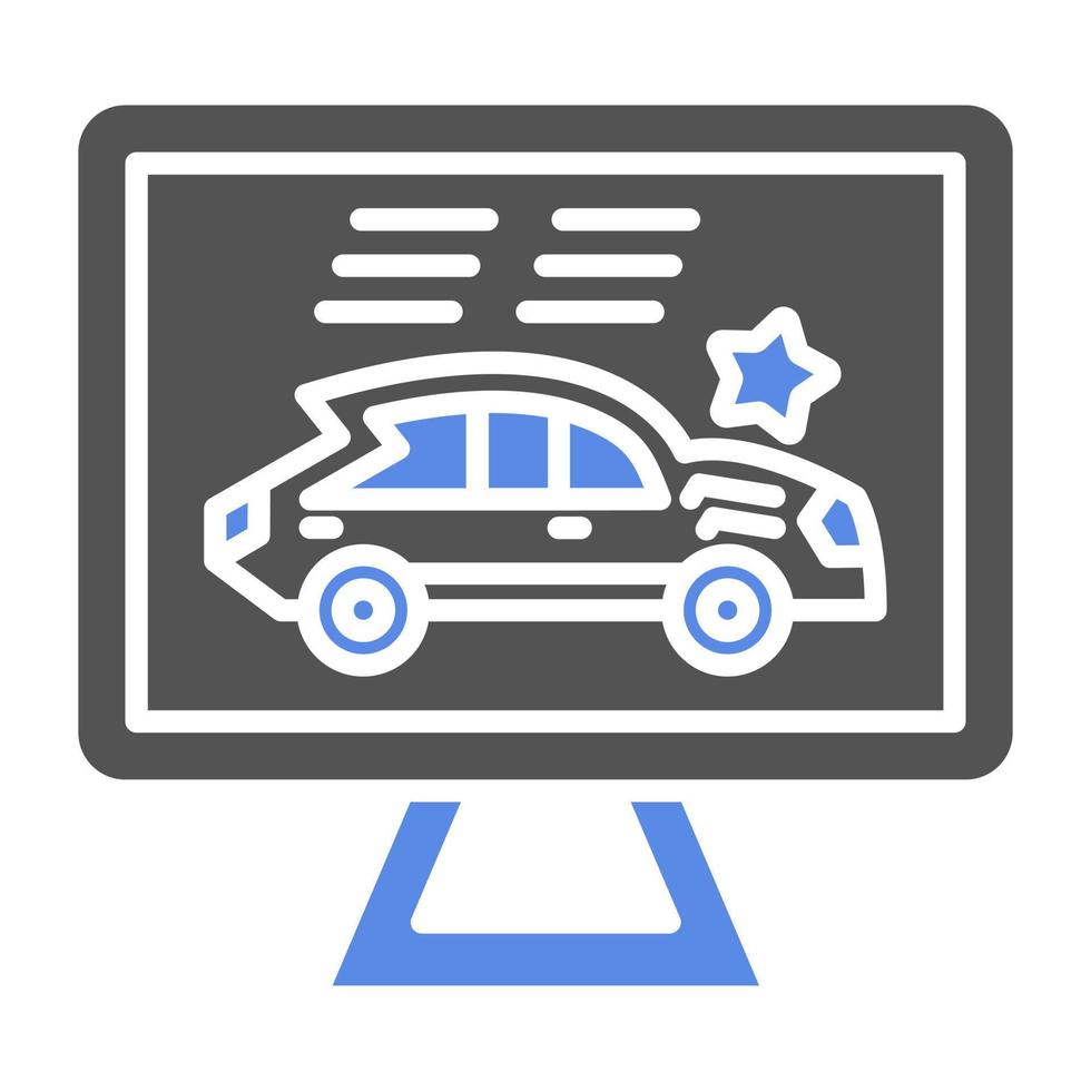 Race Screen Vector Icon Style