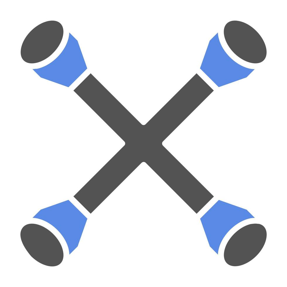 Cross Wrench Vector Icon Style