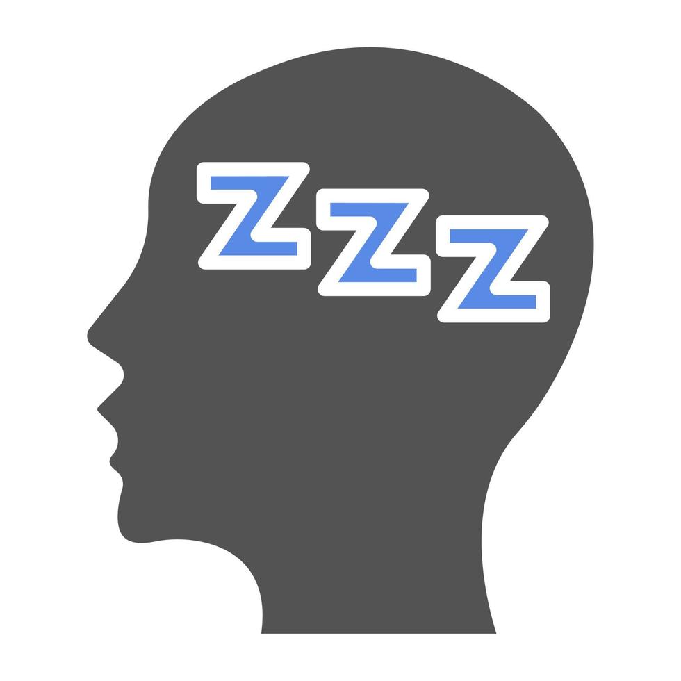 Fatigue Vector Icon Style