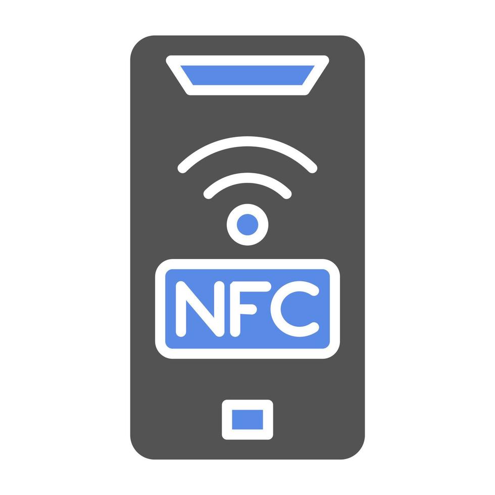 nfc vector icono estilo