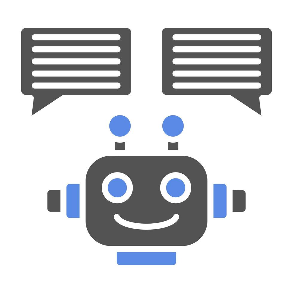 Chatbot Vector Icon Style