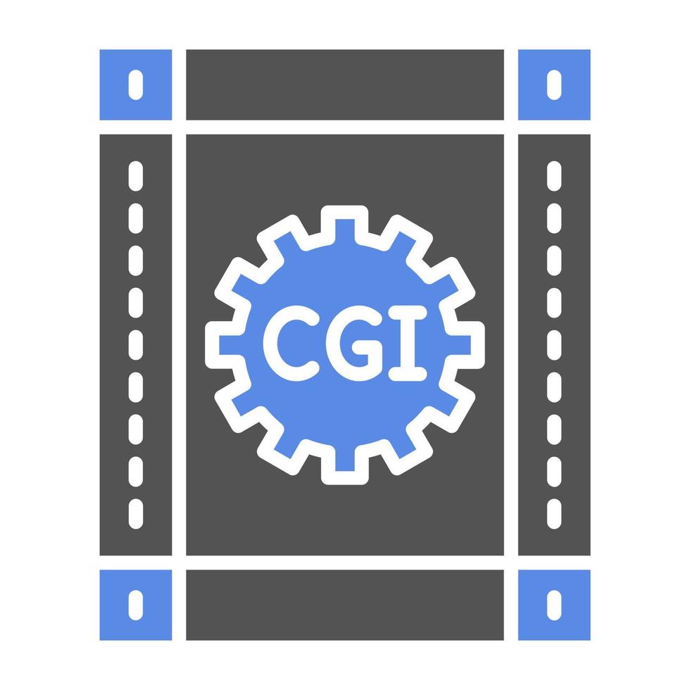 CGI Film Vector Icon Style