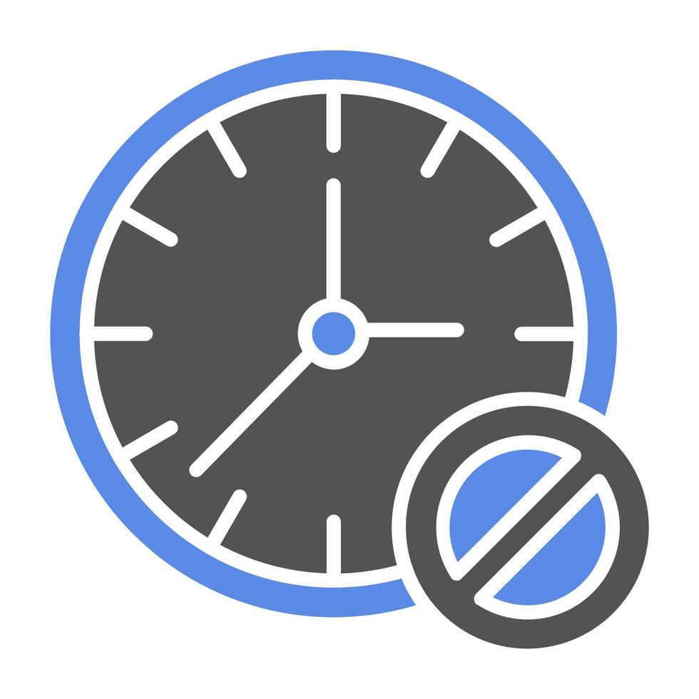 Block Time Vector Icon Style