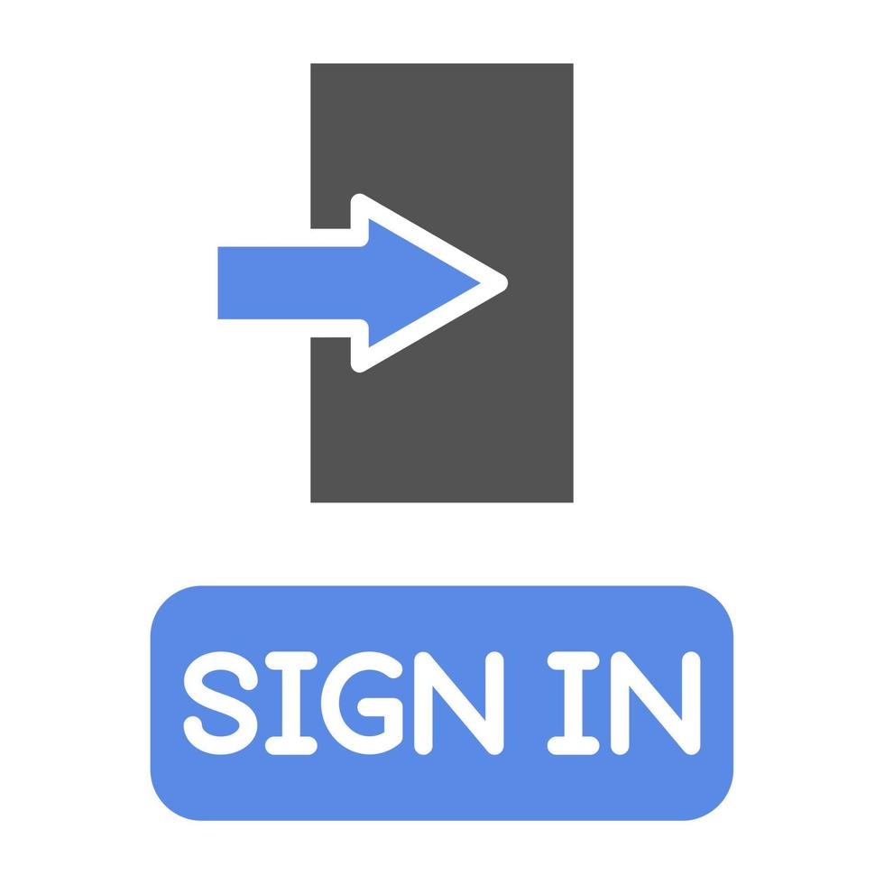 Sign In Vector Icon Style