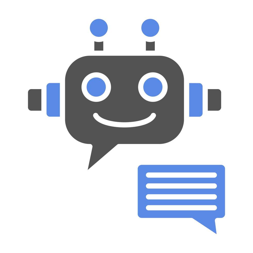 robot asistente vector icono estilo