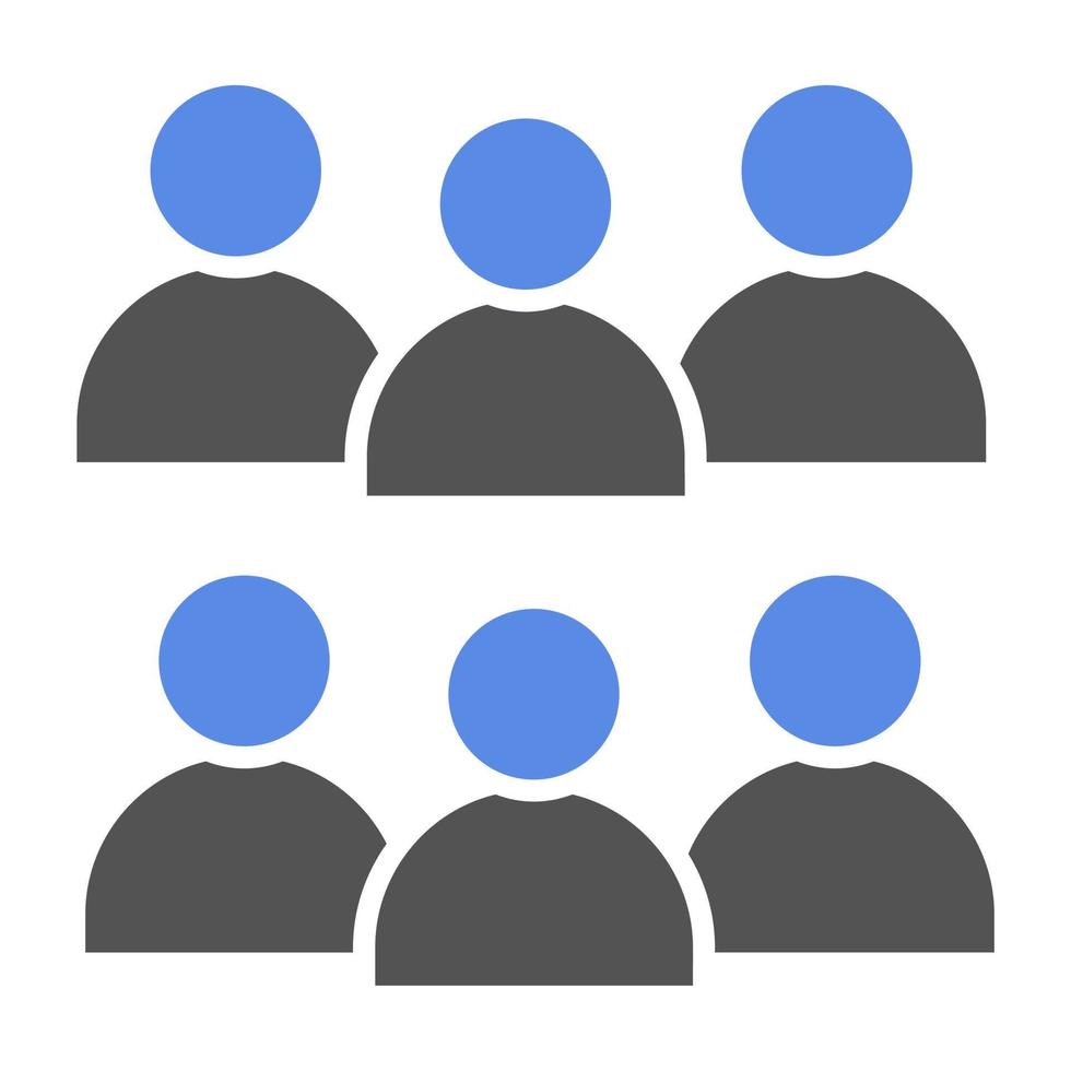 Small Group Vector Icon Style