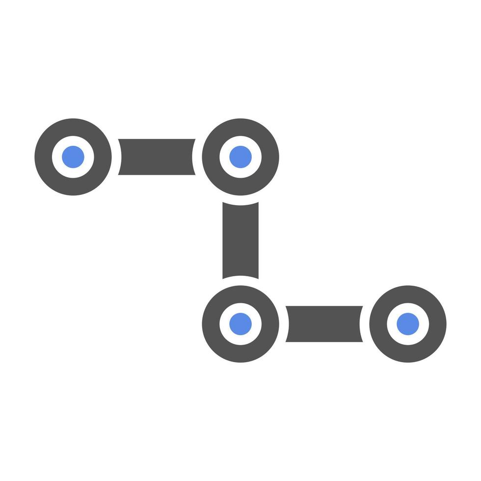 Cycle Chain Vector Icon Style