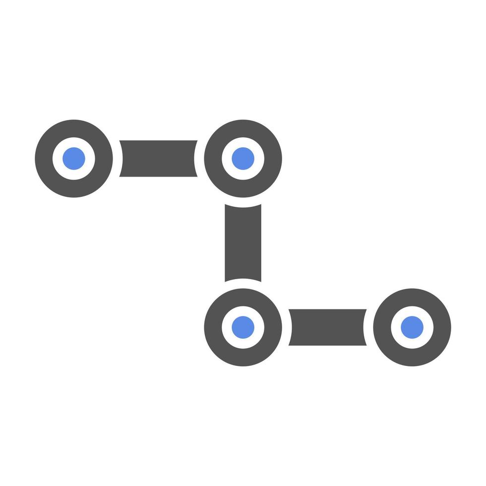 Cycle Chain Vector Icon Style