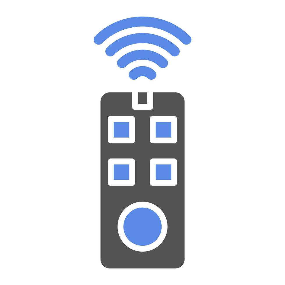 Smart Remote Control Vector Icon Style