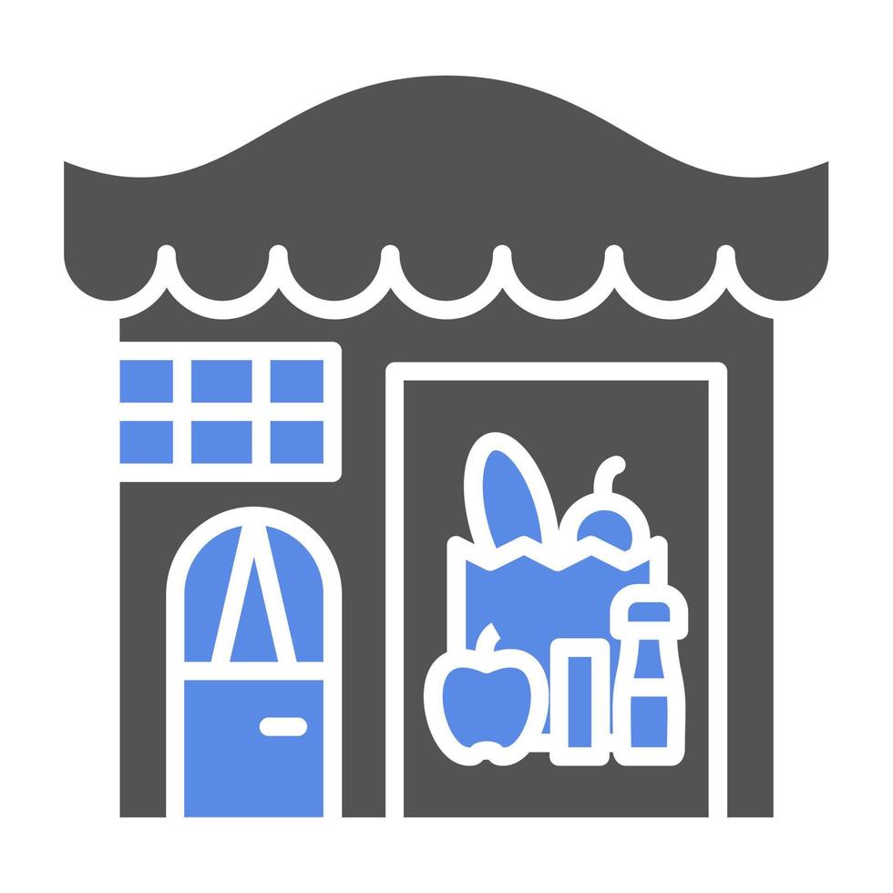 Groceries Store Vector Icon Style