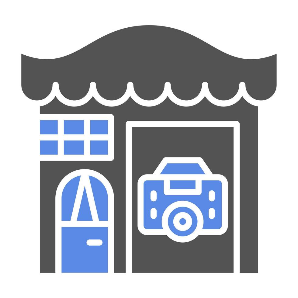 Camera Shop Vector Icon Style