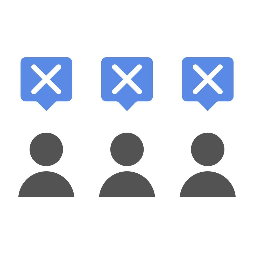 People Disagree Vector Icon Style