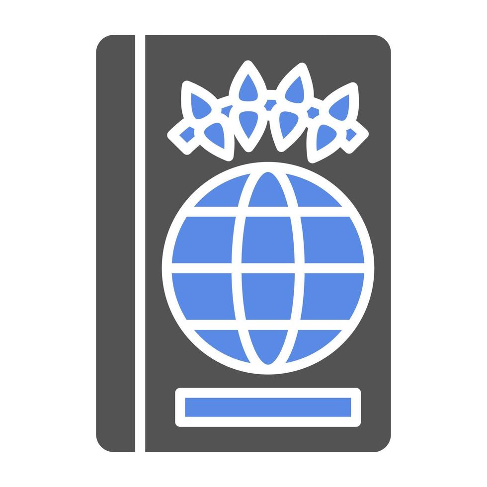 pasaporte vector icono estilo