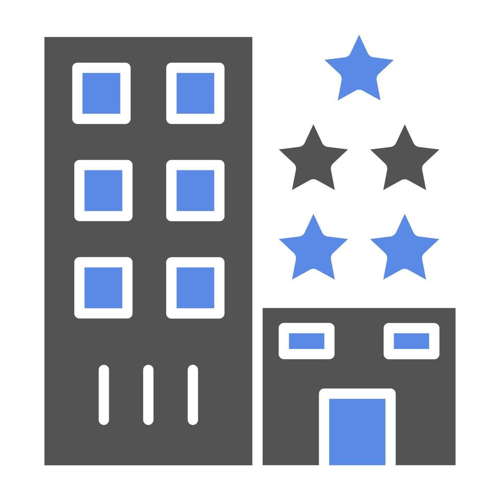 5 5 estrella hotel vector icono estilo