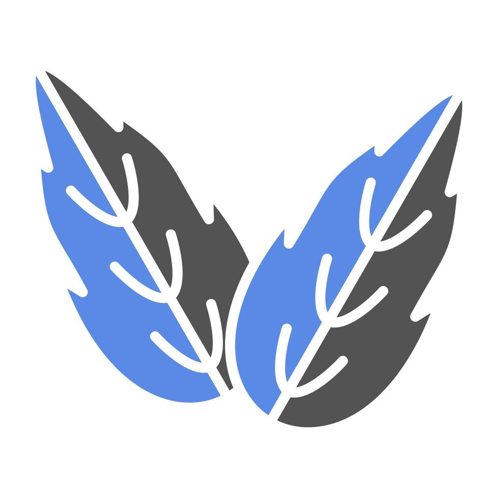 Herb Leaf Vector Icon Style