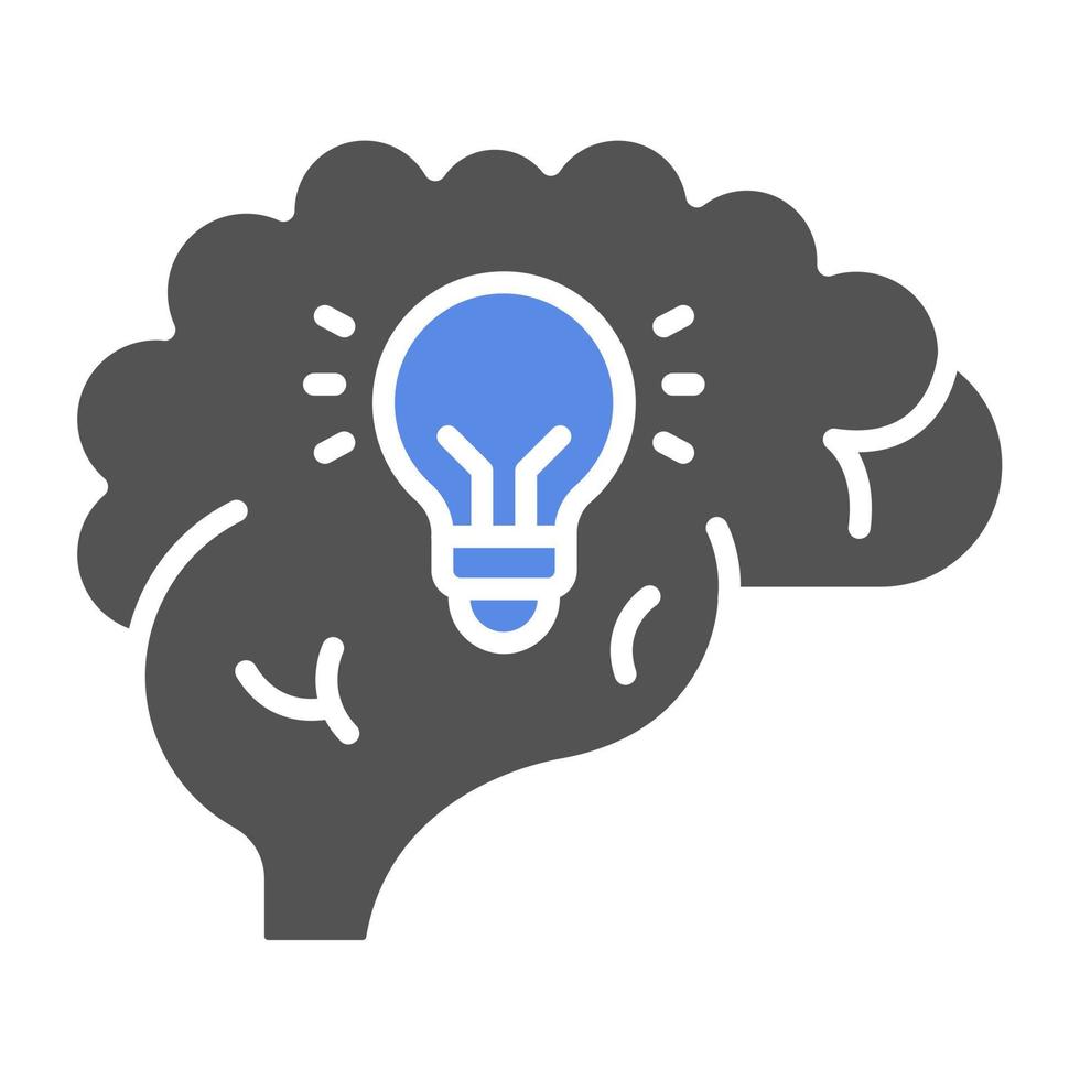 idea genial vector icono estilo