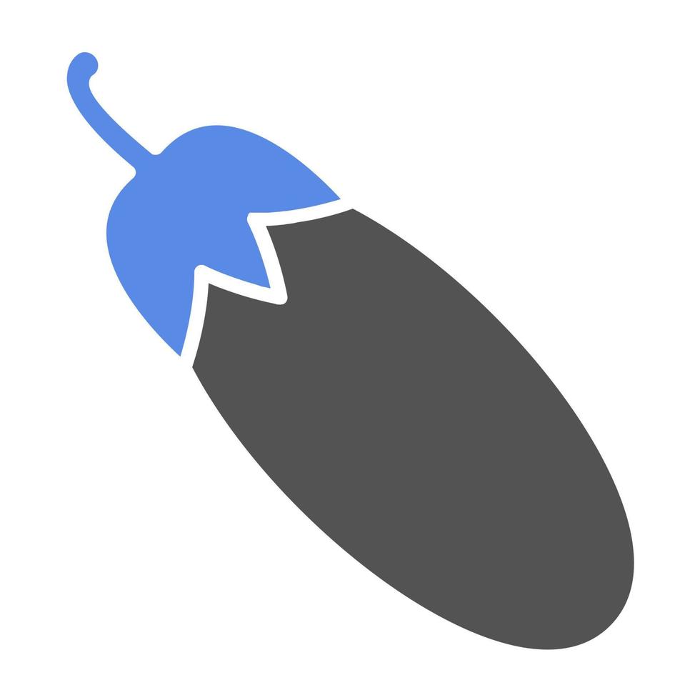 Eggplant Vector Icon Style