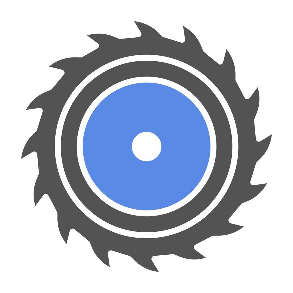 circular Sierra vector icono estilo