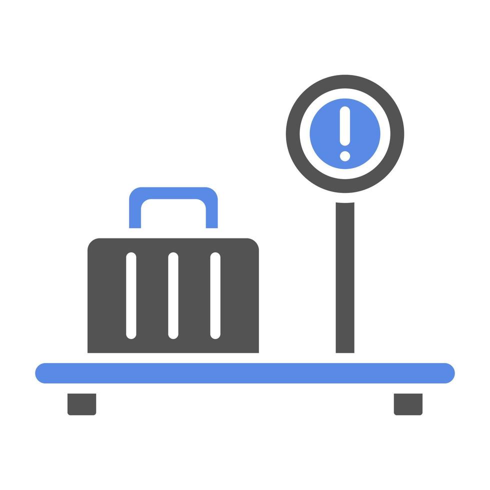 Excess Baggage Vector Icon Style 22405064 Vector Art at Vecteezy