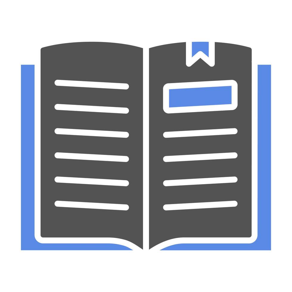 Open Book Vector Icon Style