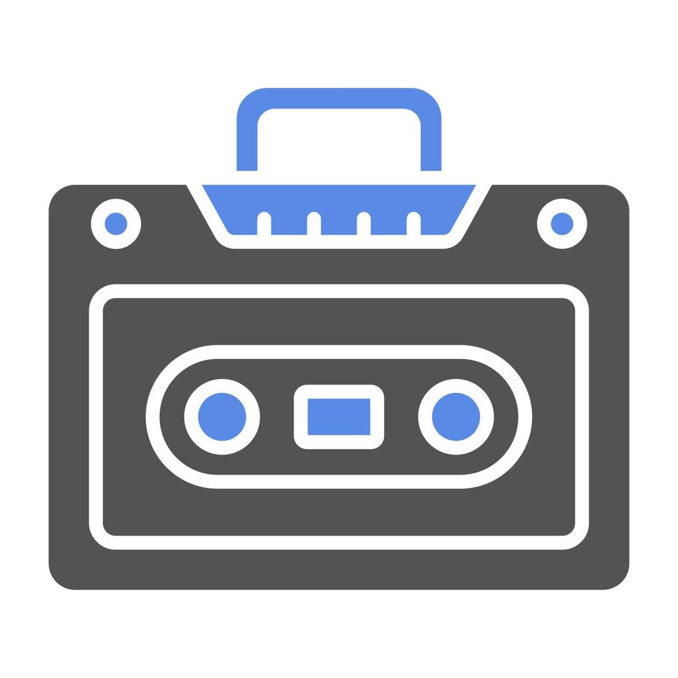 Cassette Player Vector Icon Style
