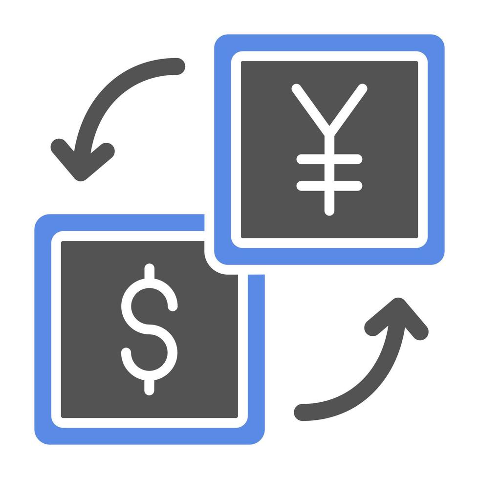 Currency Exchange Vector Icon Style