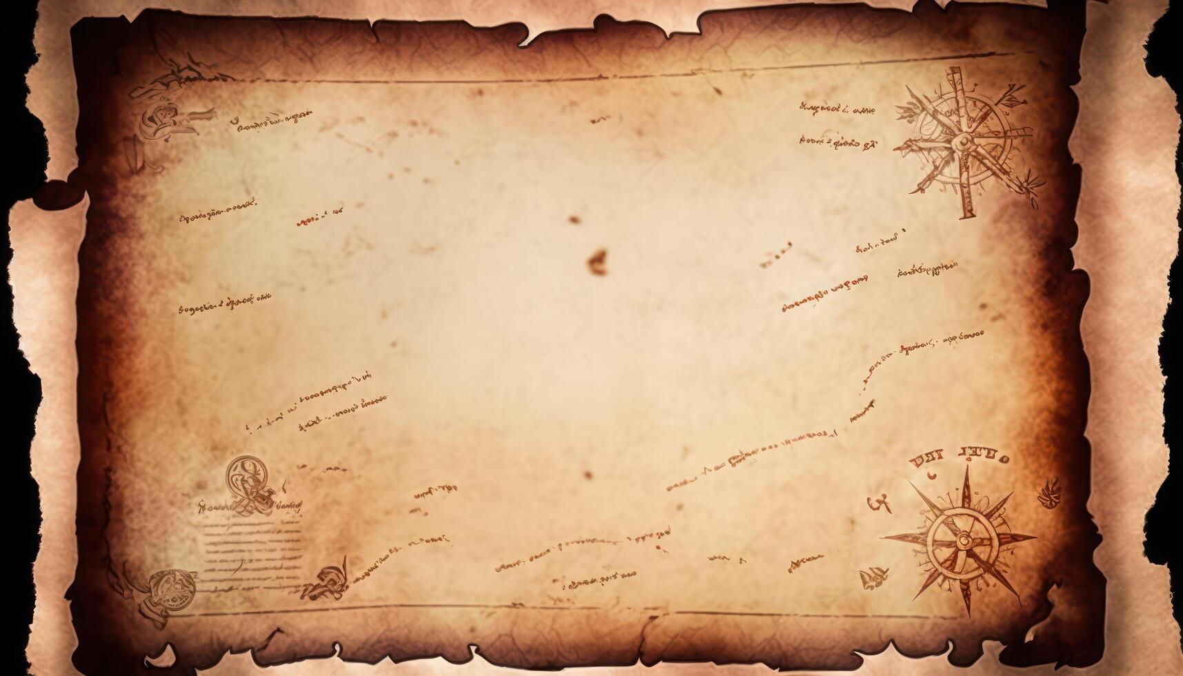 Old nautical grunge map background. photo