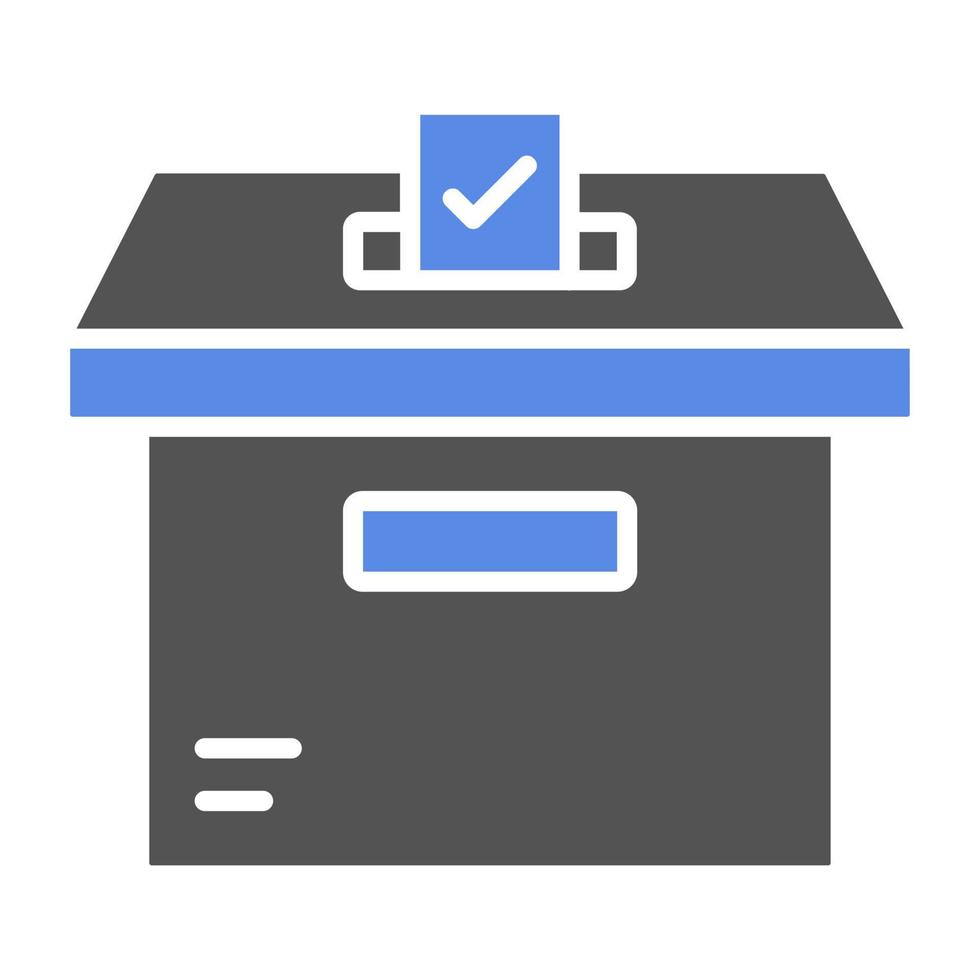 Ballot Box Vector Icon Style