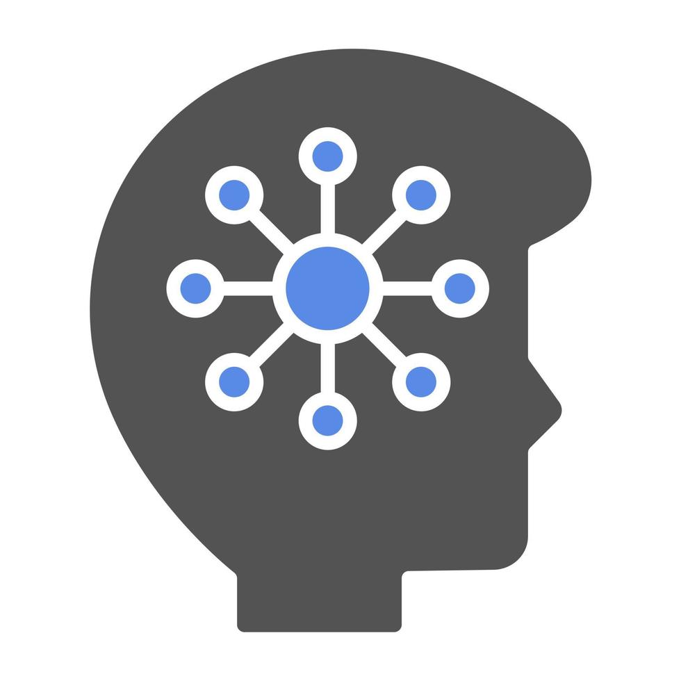 Human Processor Vector Icon Style