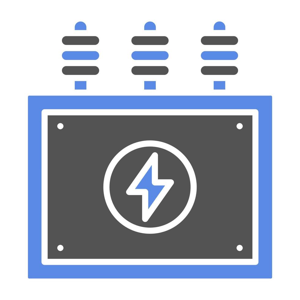 Power Transformer Vector Icon Style