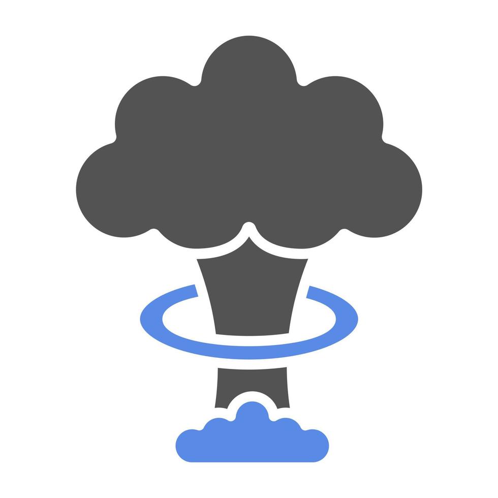 Nuclear Explosion Vector Icon Style