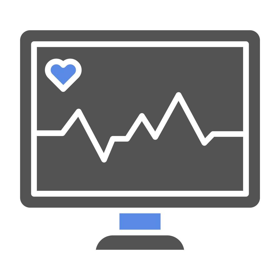 Heart Monitoring Vector Icon Style