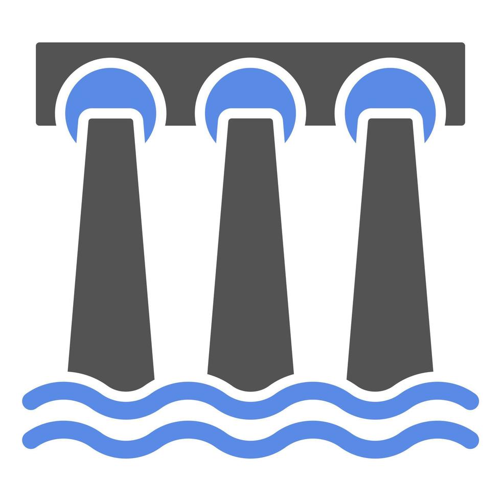 Dam Vector Icon Style