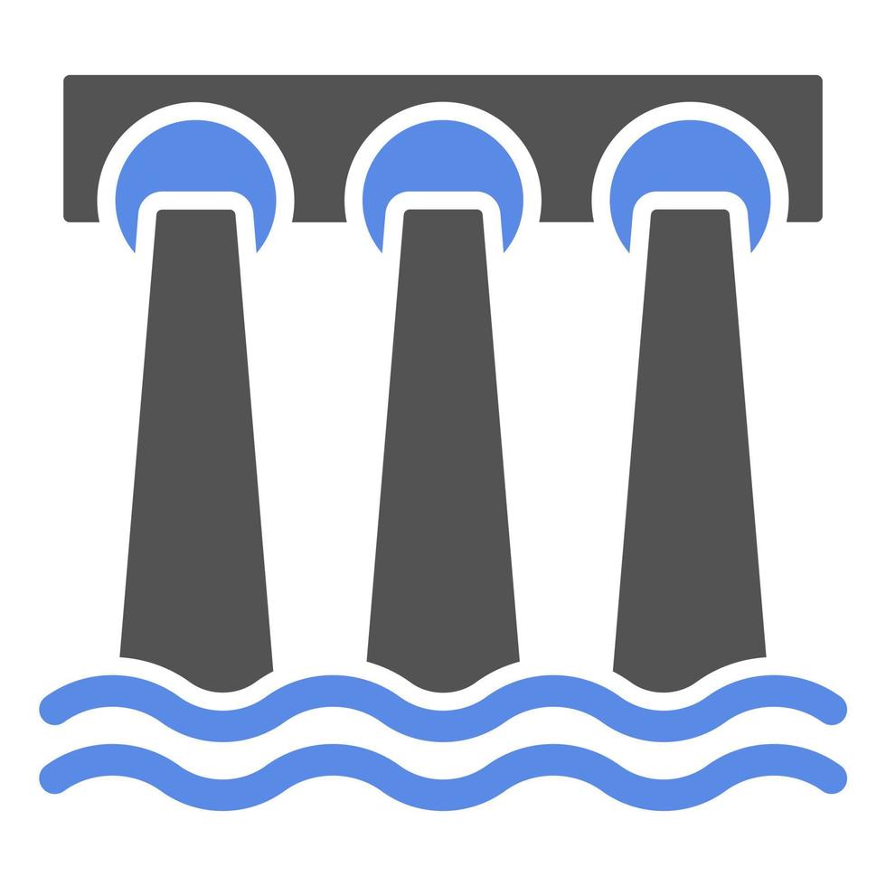 Dam Vector Icon Style