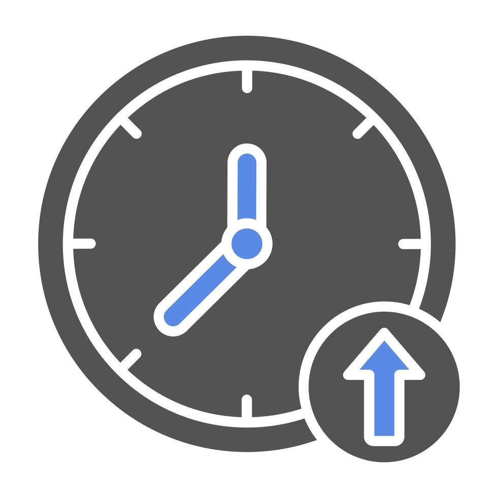 reloj en vector icono estilo