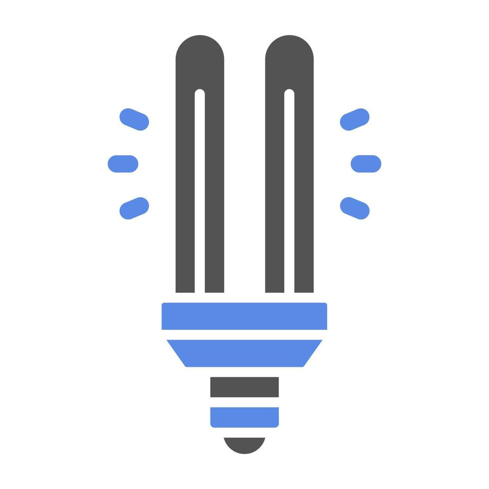 Cfl Compact Bulb Vector Icon Style