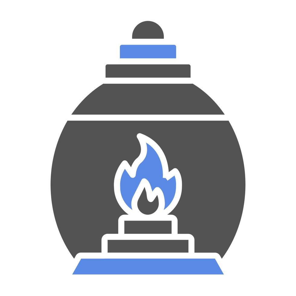 Gas Lamp Vector Icon Style