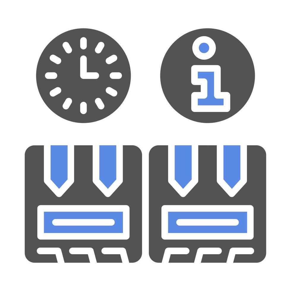 Real Time Inventory Info Vector Icon Style