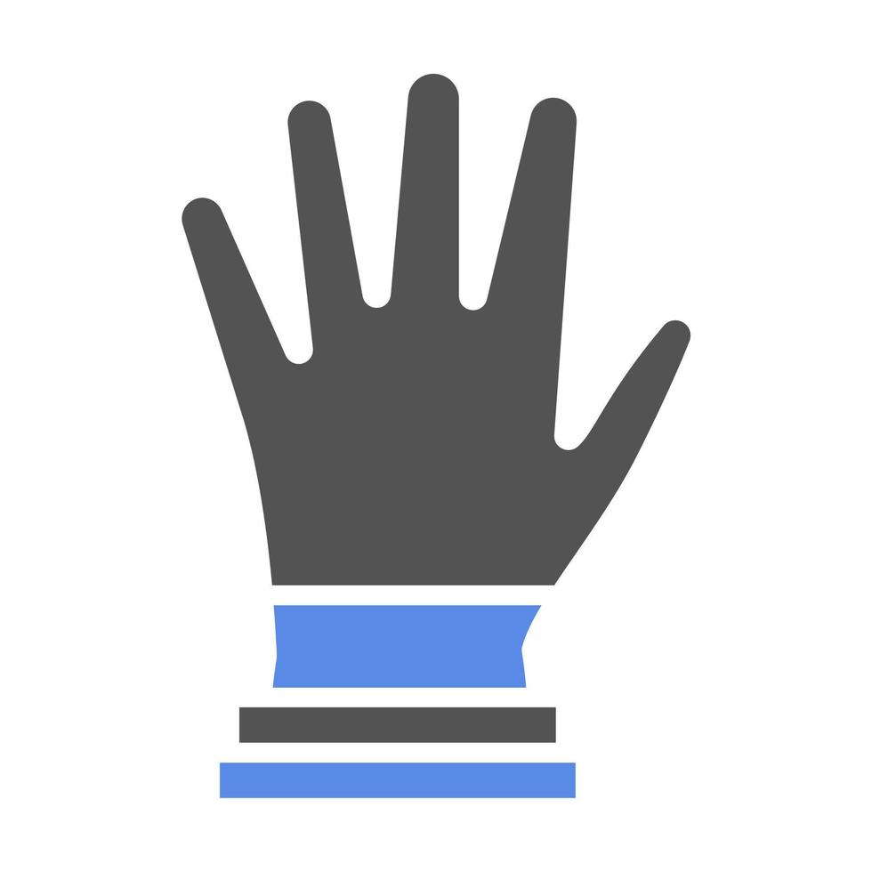 Exam Gloves Vector Icon Style