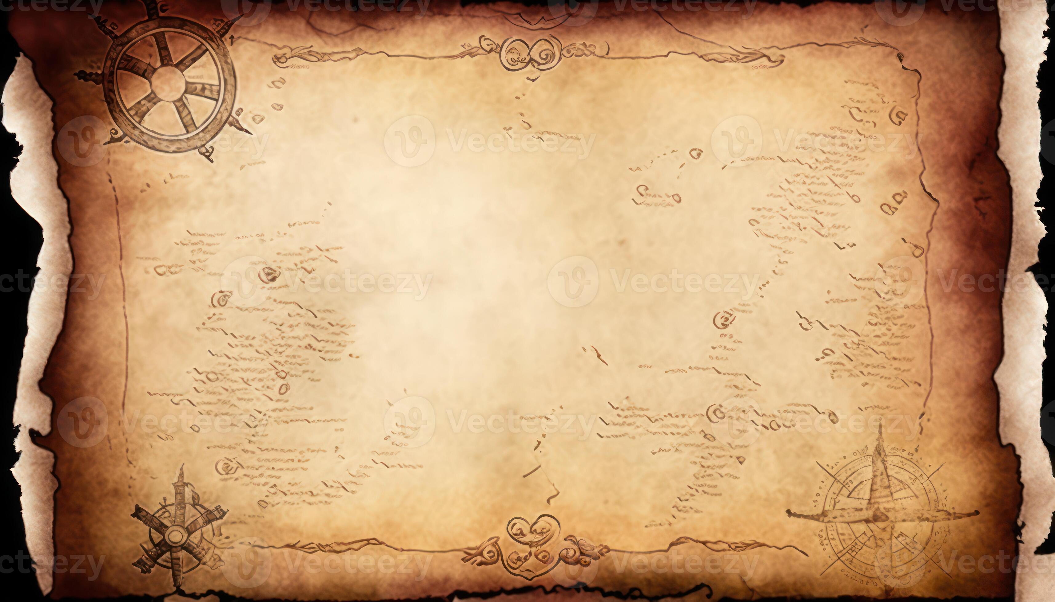 Old Map Paper Template