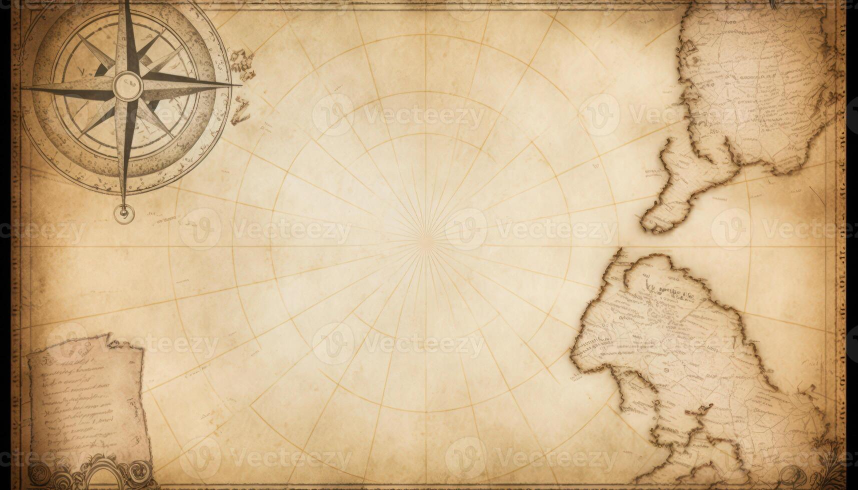 Old nautical grunge map background. photo