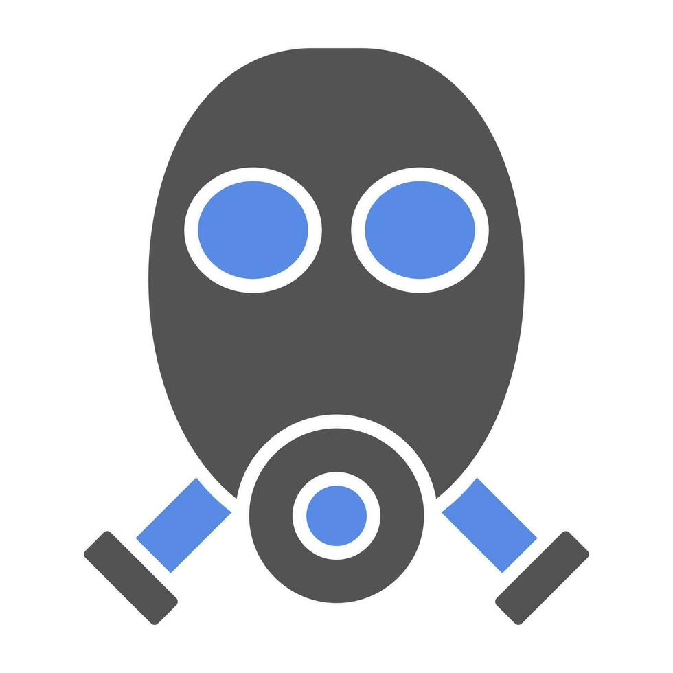 Gas Mask Vector Icon Style