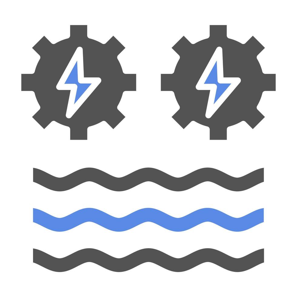 Hydro Power Vector Icon Style