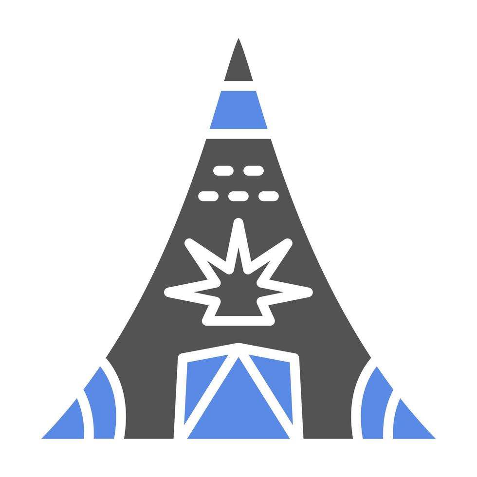 Desierto tipi vector icono estilo