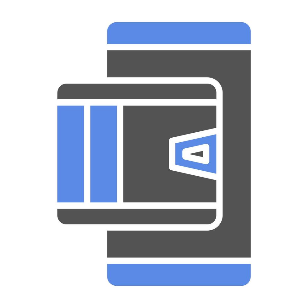 Mobile Wallet Vector Icon Style