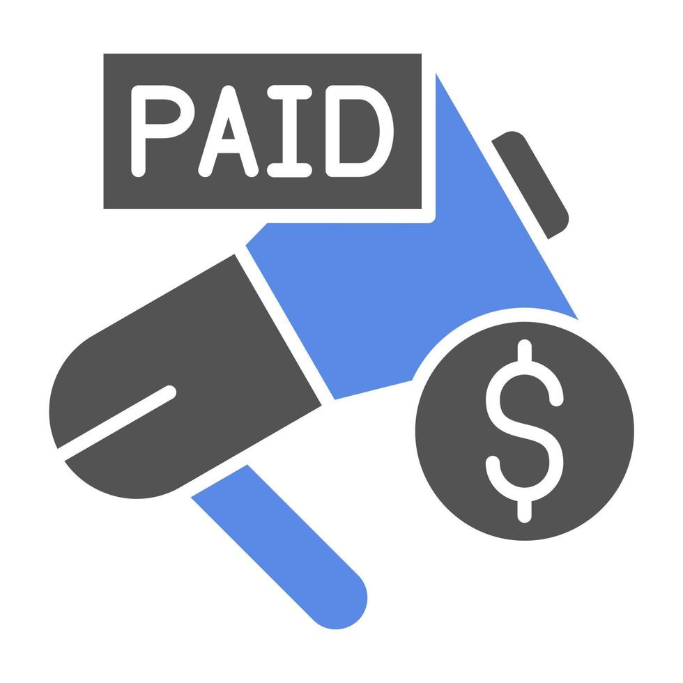 Paid Promotion Vector Icon Style