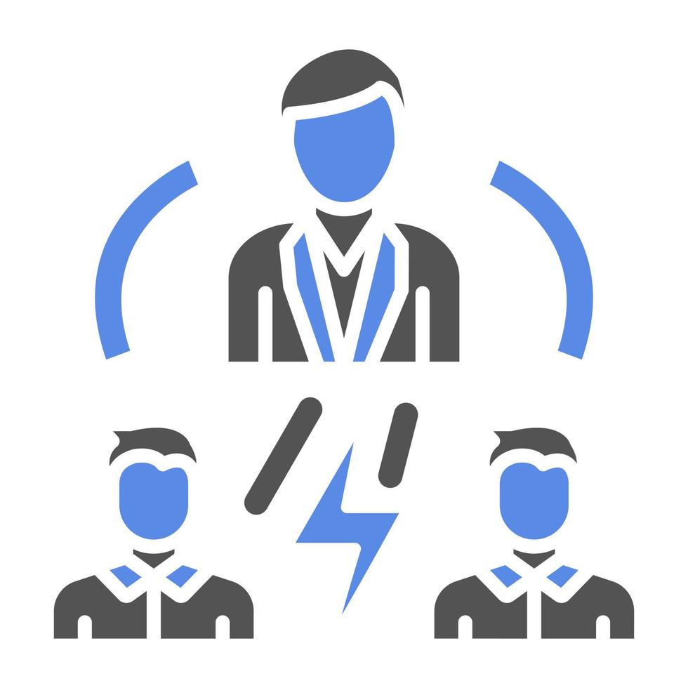 Intermediary Mediator Vector Icon Style