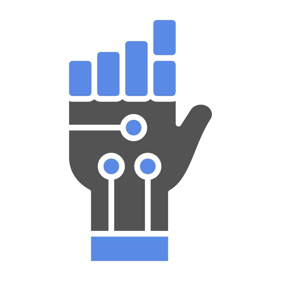 Robot Hand Vector Icon Style