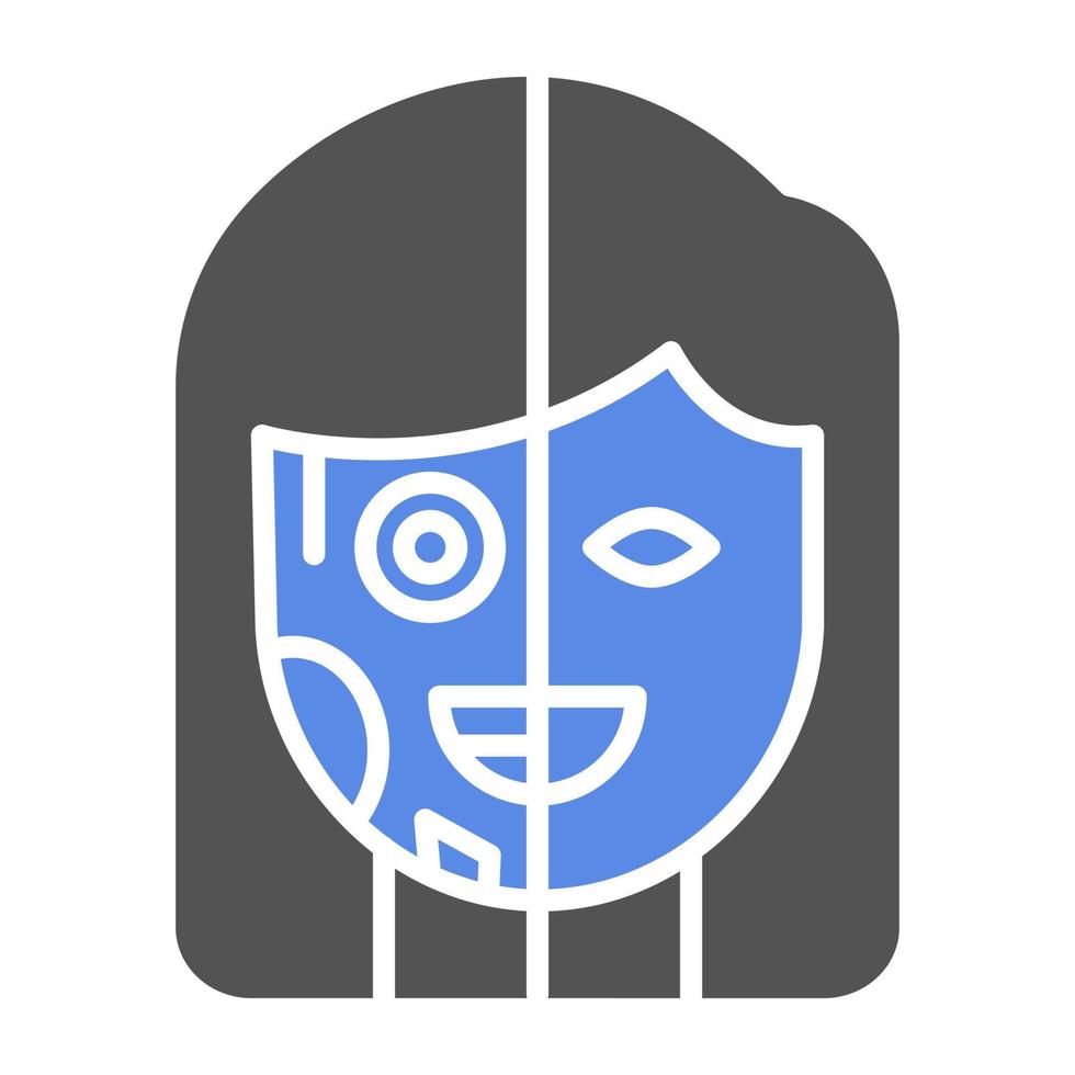 Cyborg Vector Icon Style