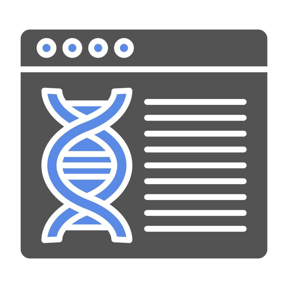 Bioinformatics Vector Icon Style